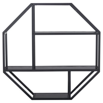 Væghylde SARON 77x77 cm sort