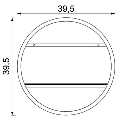 Væghylde SHELF diameter 39,5 cm eg