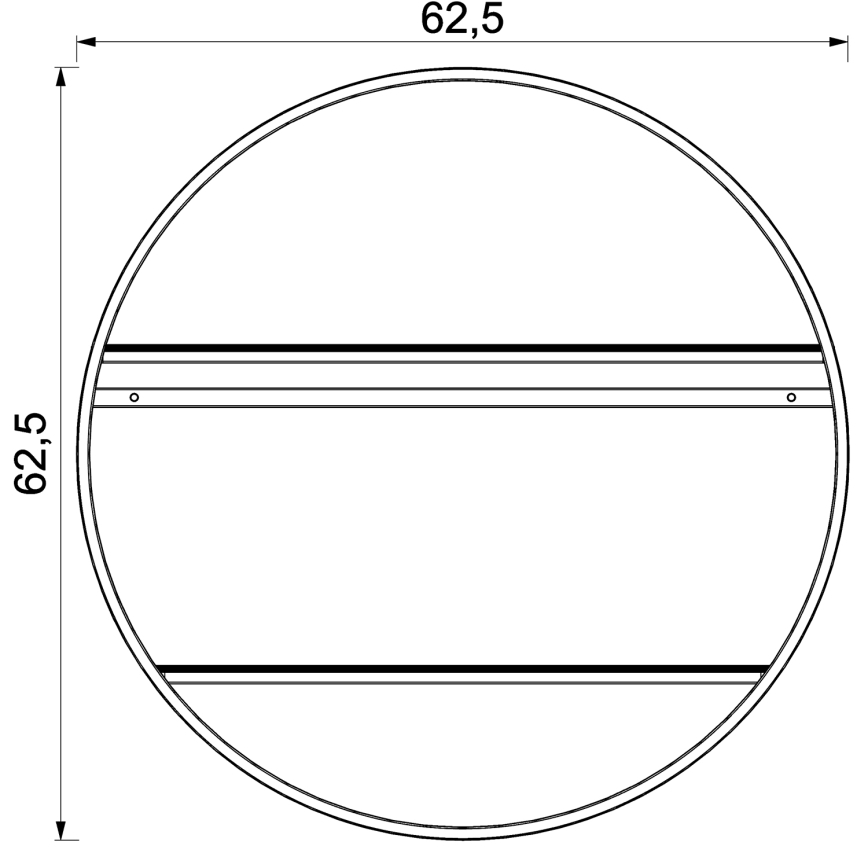 Væghylde SHELF diameter 62,5 cm eg