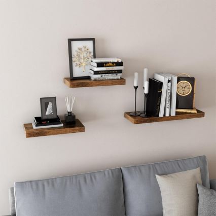 Væghylde SHELFY, brun
