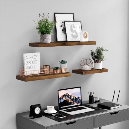 Væghylde SHELFY, brun