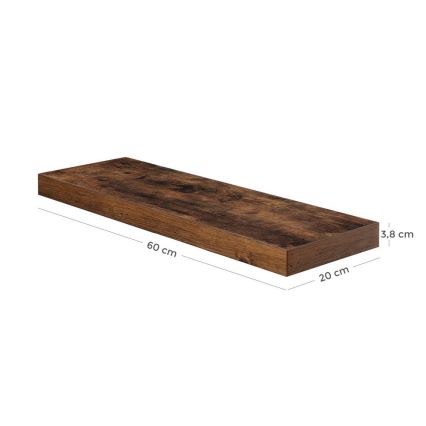 Væghylde SHELFY, brun