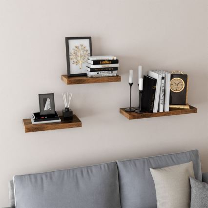 Væghylde SHELFY, brun