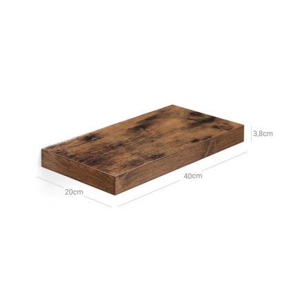 Væghylde SHELFY, brun