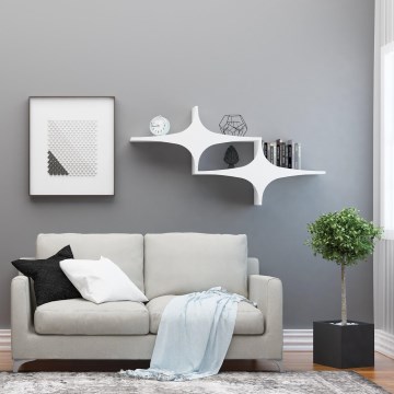 Væghylde SUSEN 69x135 cm hvid
