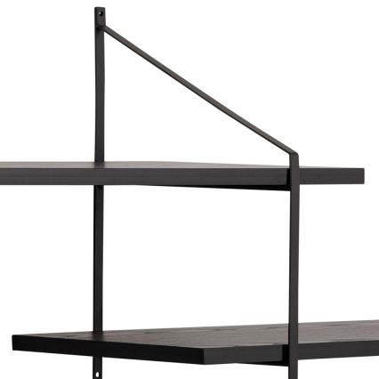 Væghylde TOCO 191x79 cm sort