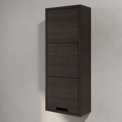 Væghængt badeværelsesskab GRIBSKOV 90 cm brun/eg