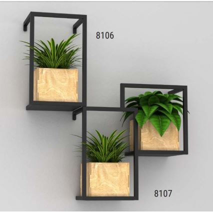 Væghængt blomsterkrukke 30x18 cm