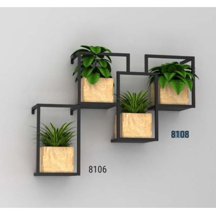 Væghængt blomsterkrukke 30x18 cm