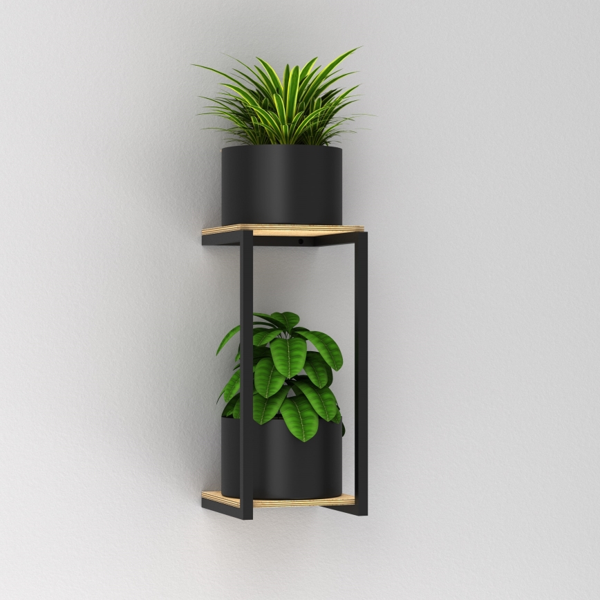 Væghængt blomsterkrukke 40x18 cm
