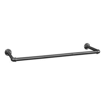 Væghængt bøjleholder LINEA 92x7x30 cm sort