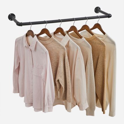 Væghængt bøjleophæng LINEA, sort