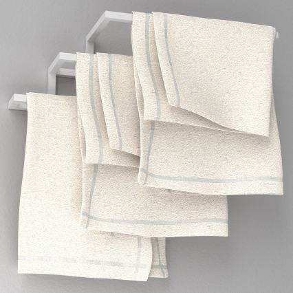 Væghængt håndklædestang 19x58 cm hvid
