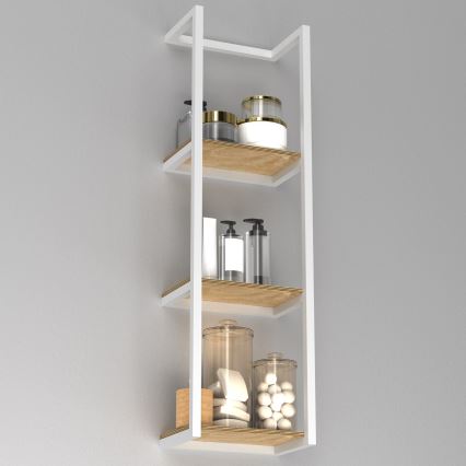 Væghængt håndklædestang 78x23 cm hvid
