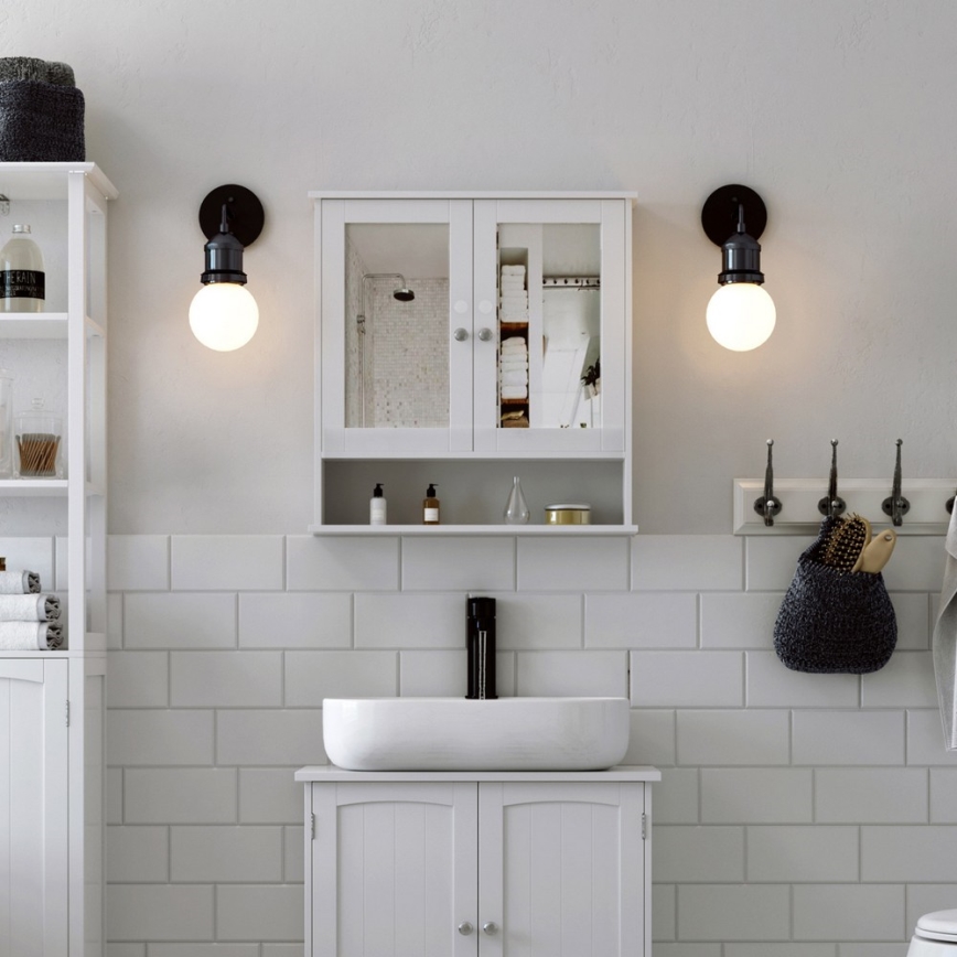 Væghængt skab SIERA, hvid