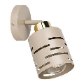 Væghængt spotlampe ELEN 1xE27/35W/230V beige/guld