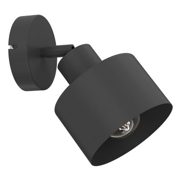 Væghængt spotlampe PARKLA 1xE27/15W/230V sort