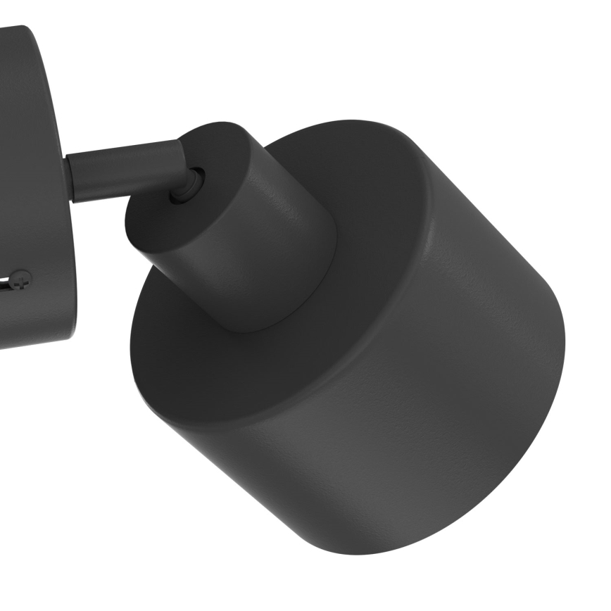 Væghængt spotlampe PARKLA 1xE27/15W/230V sort