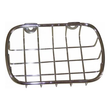 Væghængt sæbeskål metal 9x14 cm skinnende krom
