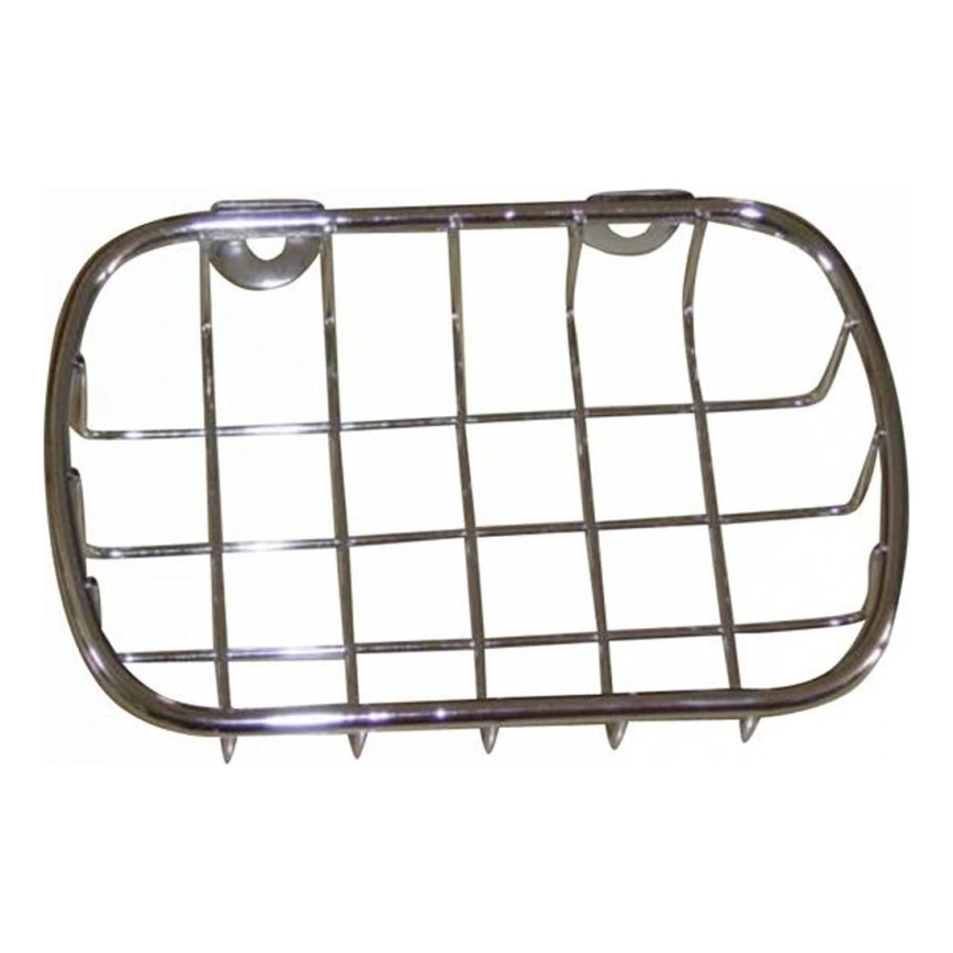 Væghængt sæbeskål metal 9x14 cm skinnende krom