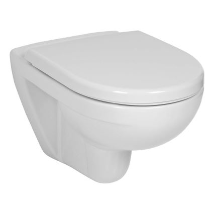 Væghængt toilet LYRA + SoftClose-toiletsæde LYRA + skylleknap DUAL + indbygningsmodul + isoleringsunderlag