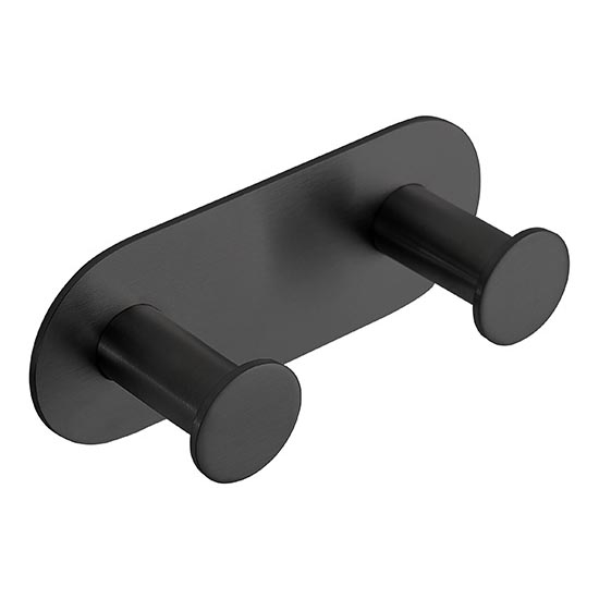 Vægknage 11,5 x 4,5 cm, rustfrit stål/sort