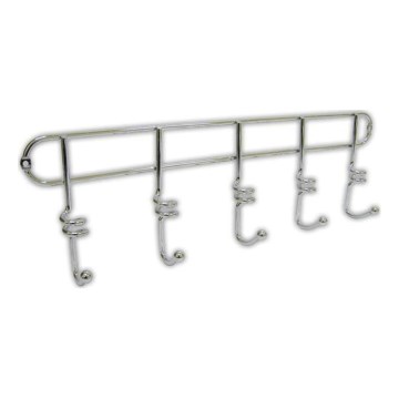 Vægkrog TWIST 4,3x14,5 cm poleret krom