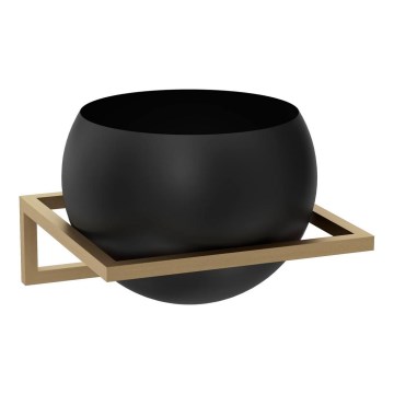 Vægkrukke 27x29 cm i guld