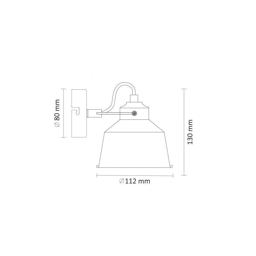 Væglampe 1xE14/8W/230V