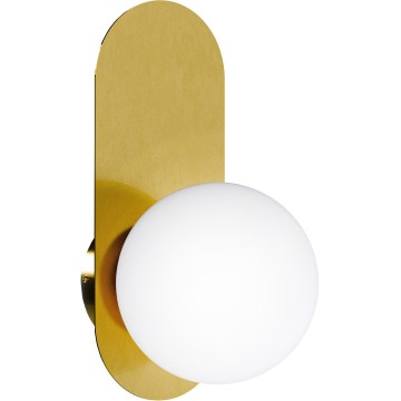 Væglampe 1xE27/40W/230V guld/hvid