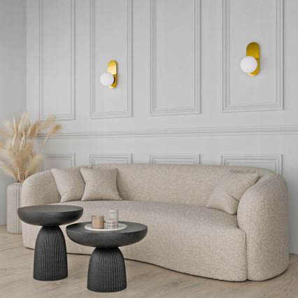 Væglampe 1xE27/40W/230V guld/hvid