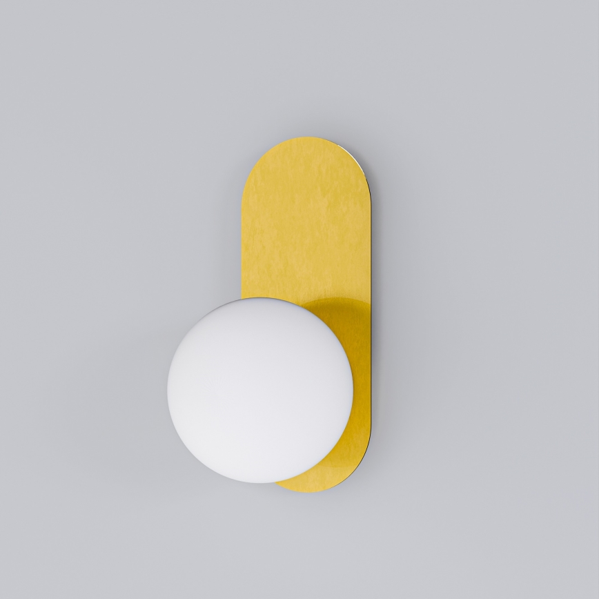 Væglampe 1xE27/40W/230V guld/hvid