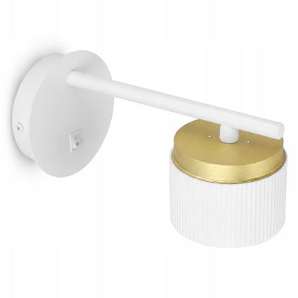 Væglampe 1xGX53/35W/230V hvid/guld