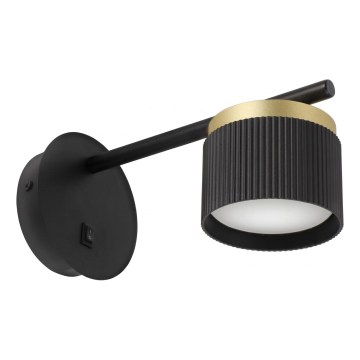 Væglampe 1xGX53/35W/230V sort/guld