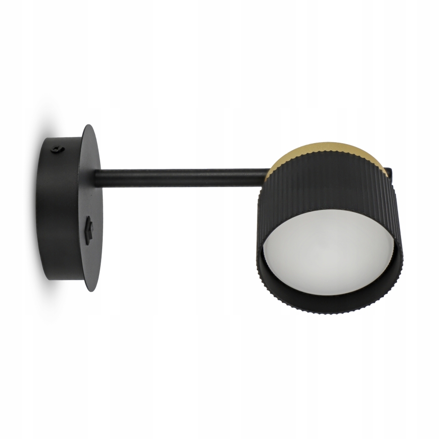 Væglampe 1xGX53/35W/230V sort/guld
