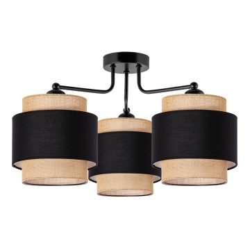 Væglampe 3xE27/60W/230V beige