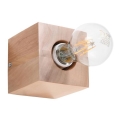 Væglampe ABEL 1xE27/15W/230V bøg