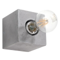 Væglampe ABEL 1xE27/60W/230V betongrå