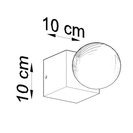 Væglampe ABEL 1xE27/60W/230V betongrå