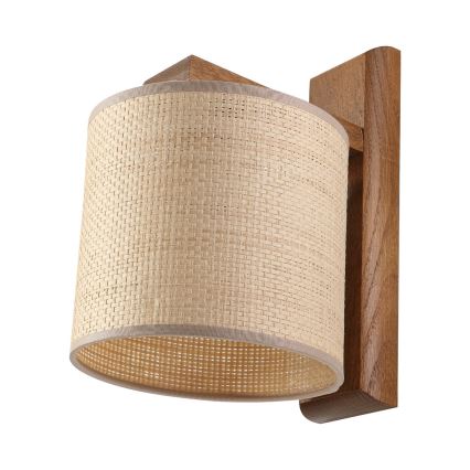 Væglampe AIDA 1xE27/15W/230V eg/raffia