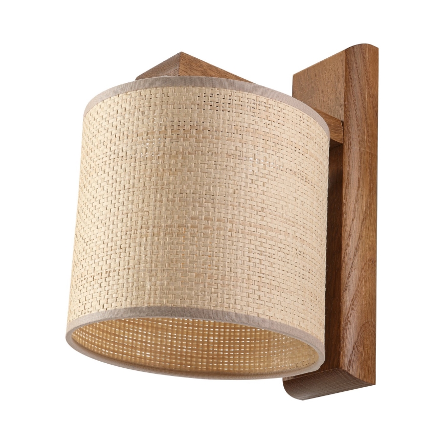 Væglampe AIDA 1xE27/15W/230V eg/raffia