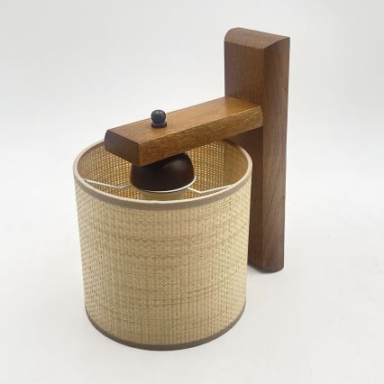 Væglampe AIDA 1xE27/15W/230V eg/raffia