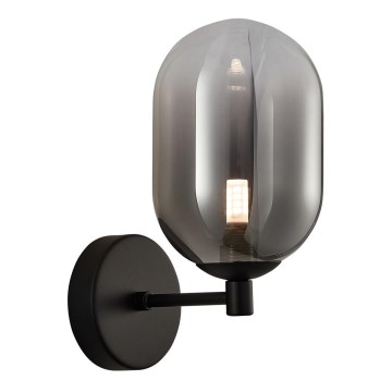 Væglampe ALIAS 1xG9/8W/230V sort/grå
