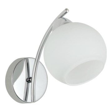 Væglampe AMOS 1xE27/40W/230V skinnende krom