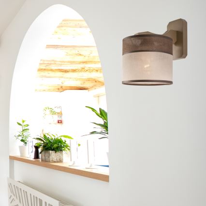 Væglampe ANDREA 1xE27/60W/230V bøg