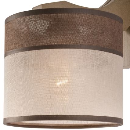 Væglampe ANDREA 1xE27/60W/230V bøg