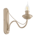 Væglampe ANTON 1xE14/60W/230V beige
