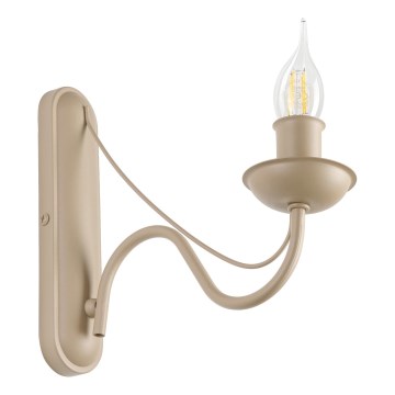 Væglampe ANTON 1xE14/60W/230V beige