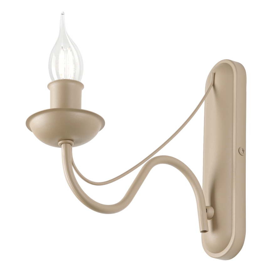 Væglampe ANTON 1xE14/60W/230V beige