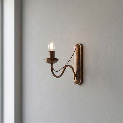 Væglampe ANTON 1xE14/60W/230V, bronzefarvet